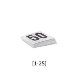 Ken Hands '32302' Table Numbers [1-25]