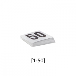 Ken Hands '32304' Table Numbers [1-50]