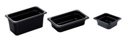 Food Pan Black (1/6 GN / 150mm Deep) Ken Hands '09306' Black Polycarbonate Food Pan (1/6 GN x 150mm)