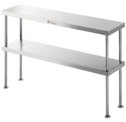 Simply Stainless Double Bench Over-Shelf (1200x300x750)