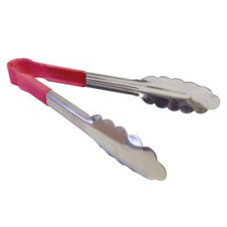 Ken Hands '12558' Colour-Coded Tongs (230mm, Red)