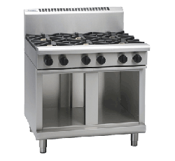 Waldorf RN8600G-CB '800 Series' 900mm wide Gas 6 Burner with Cabinet Base