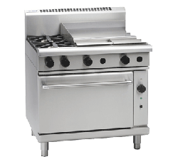 Waldorf '800 Series' Gas 2 Burner with 600mm Griddle and Convection Oven