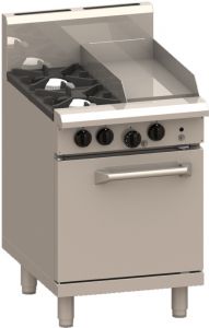 LUUS 'Proffesional' 2 Burner with 300mm wide Grill and Static Oven