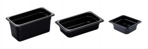 Food Pan Black (1/1 GN / 65mm Deep) Ken Hands '09902' Black Polycarbonate Food Pan (1/1 GN x 65mm)