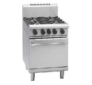 Waldorf RN8410G Gas Static Oven with 4 Burner 600mm Waldorf 'RN8410G' Gas Burner & Static Oven