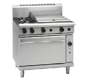 Waldorf '800 Series' Gas 2 Burner with 600mm Griddle and Convection Oven