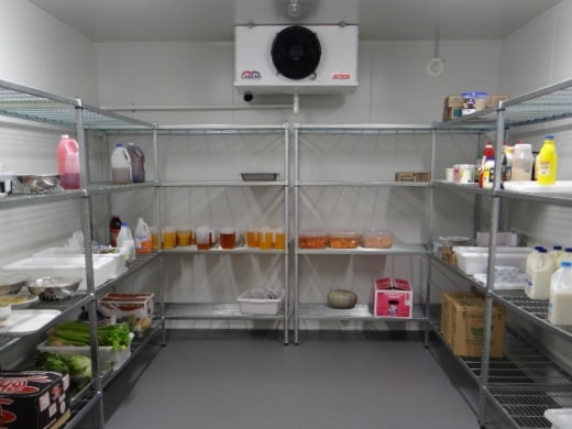 Custom cool storage hopitality kitchen