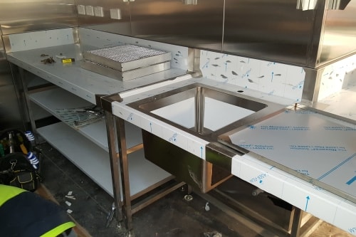 Commercial Kitchen Process Installation Stage